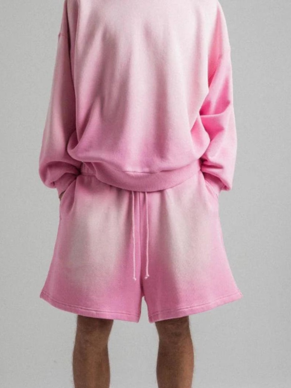Elwood Core Oversize Crewneck Sweatshirt Organic Cotton NWT Vintage Pink Large